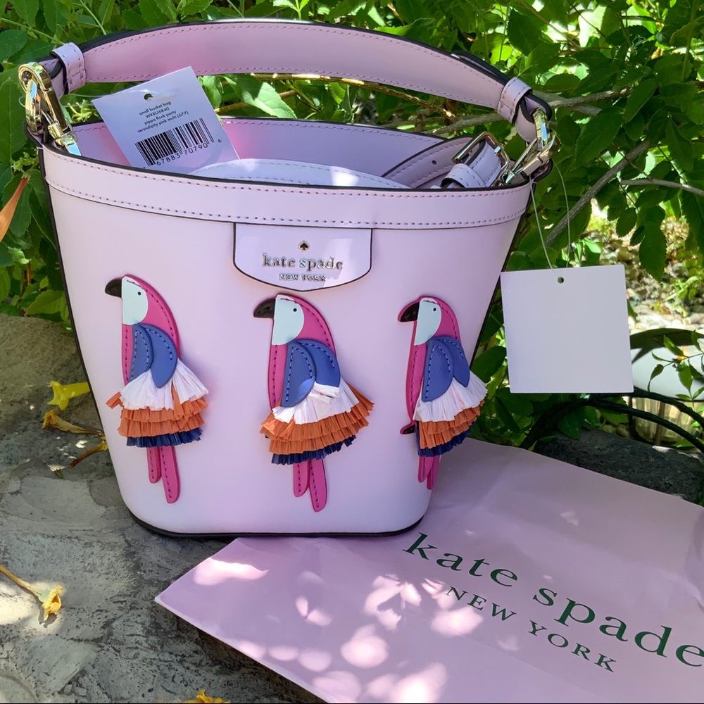 Kate Spade Small pink leather bucket bag - Picture 12 of 16